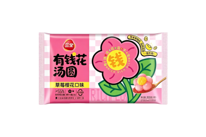San Quan Glutinous Rice Ball 三全汤圆周大生有钱花草莓樱花口味 200gm（VIP会员价：RM10.80）